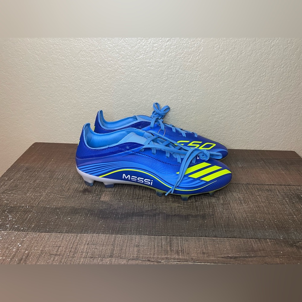 Adidas F50 Pro FG “Messi Vision Pack” Soccer Cleats.
-  Size 8 Men / 9 Women.